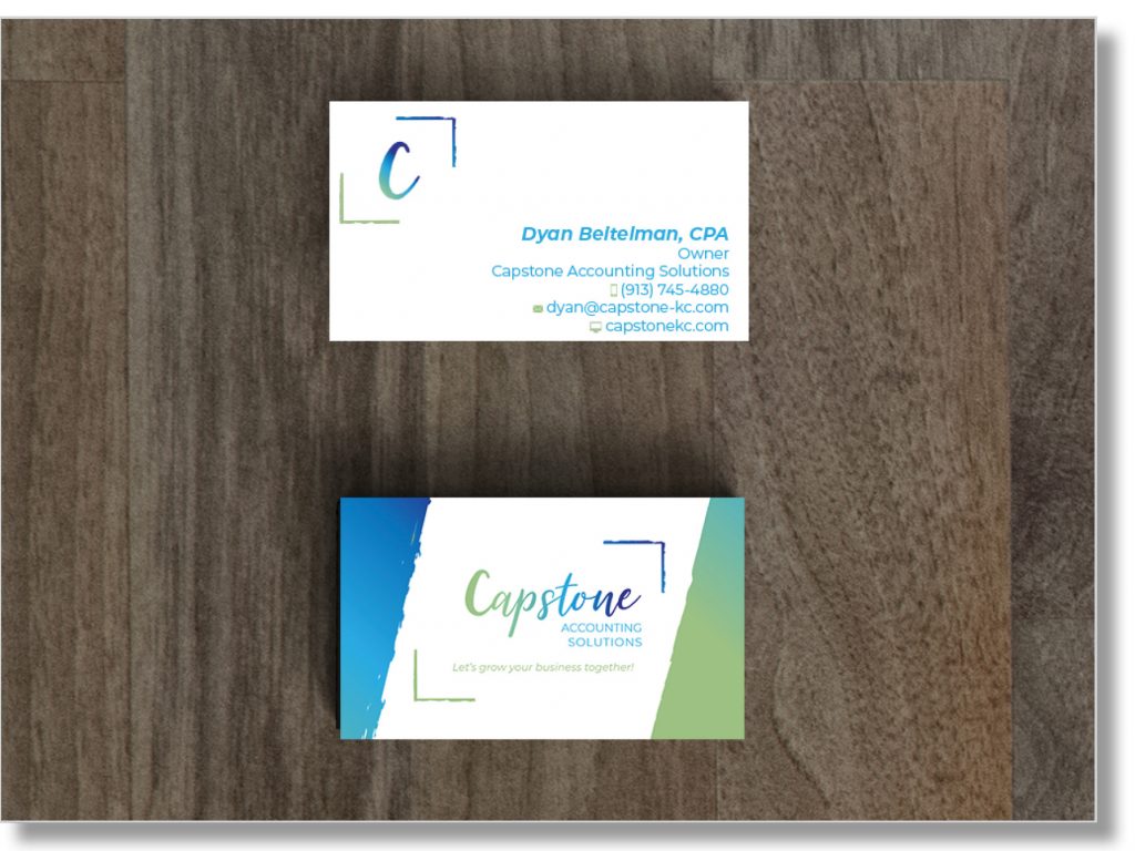Business Card Design for Capstone Accounting