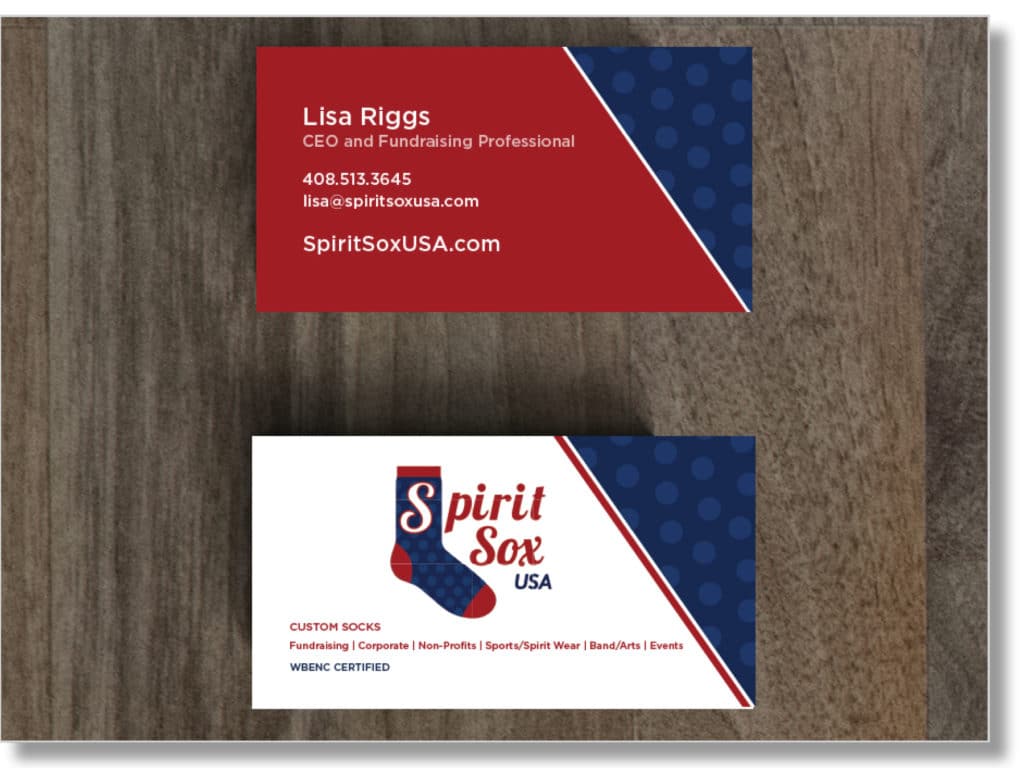 Spirit Sox Business Cards Mockup